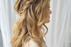 Textured Half-Up Half-Down