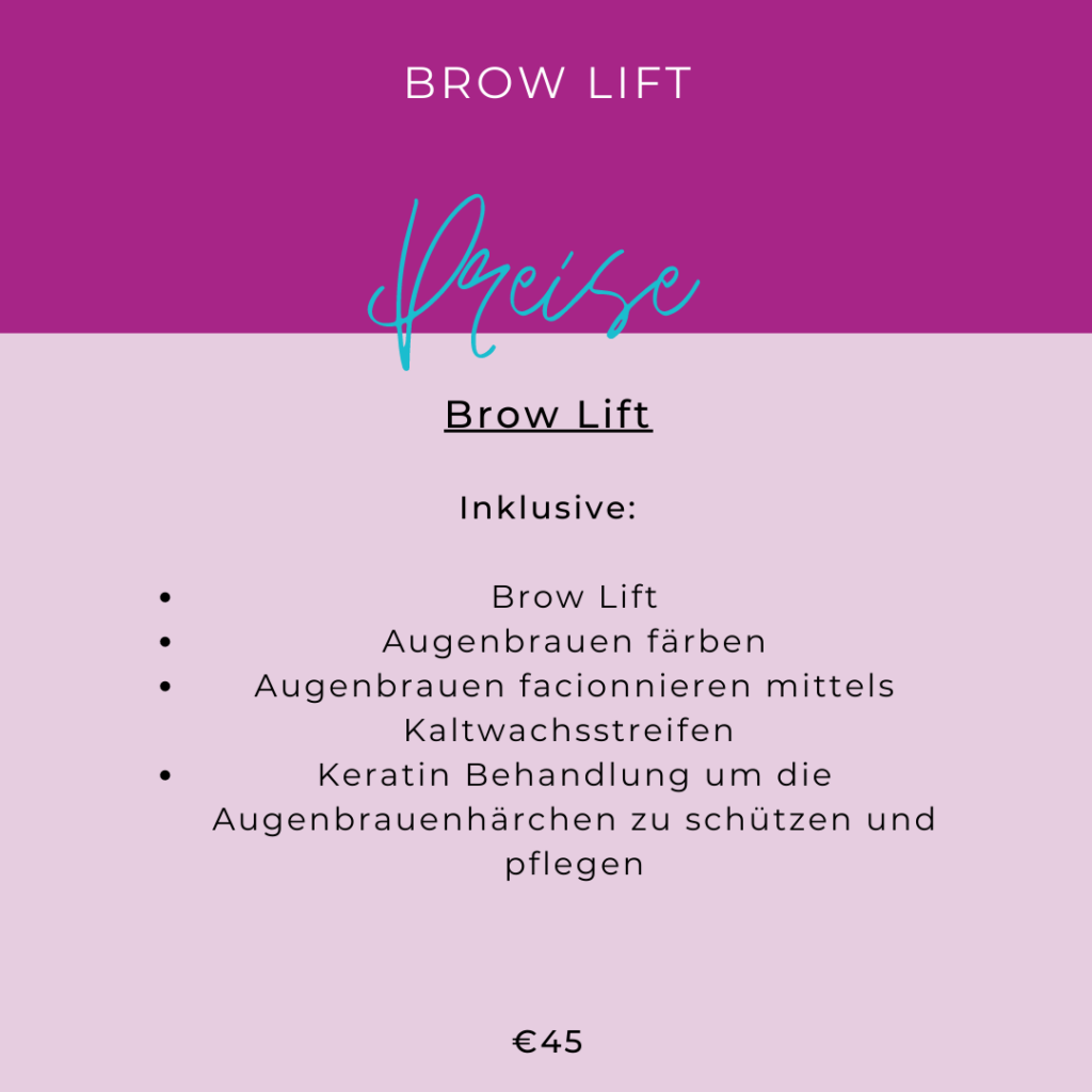 Preise Brow Lift Wien