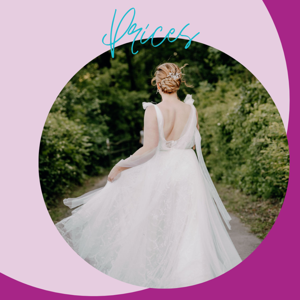 bridal styling prices