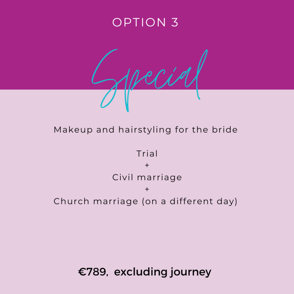 price for special bridal package